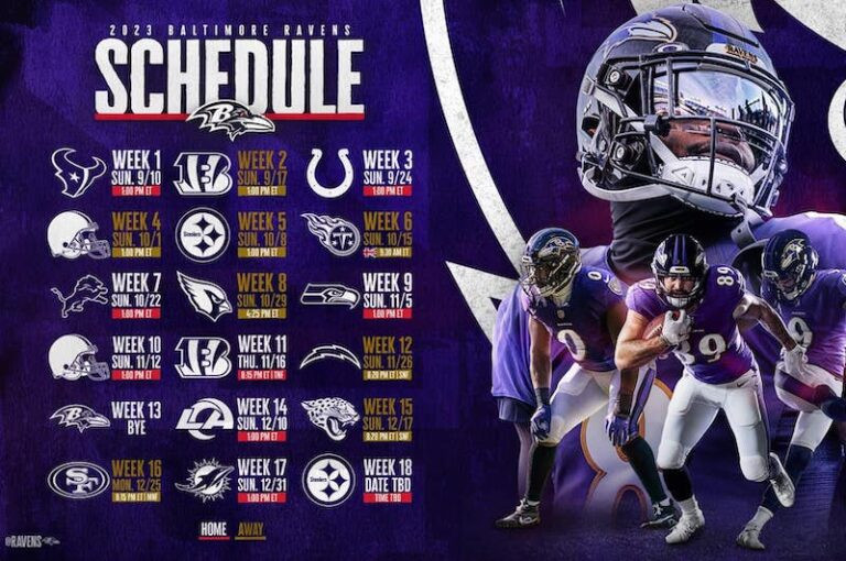 Baltimore Ravens Schedule 2024 Home Games Pippy Jsandye