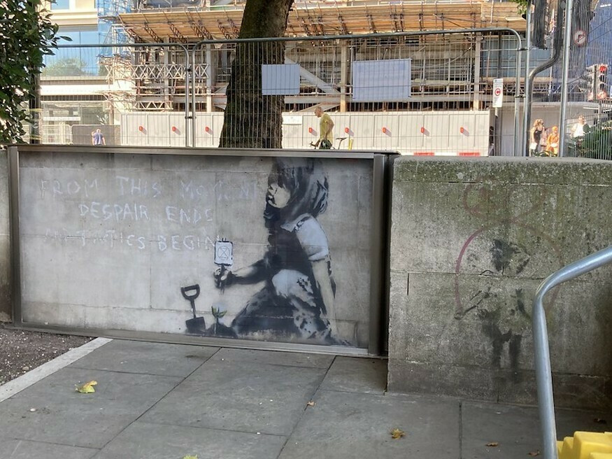 Banksy Strikes Again! Second Artwork Unveiled in London, This Time with Elephants