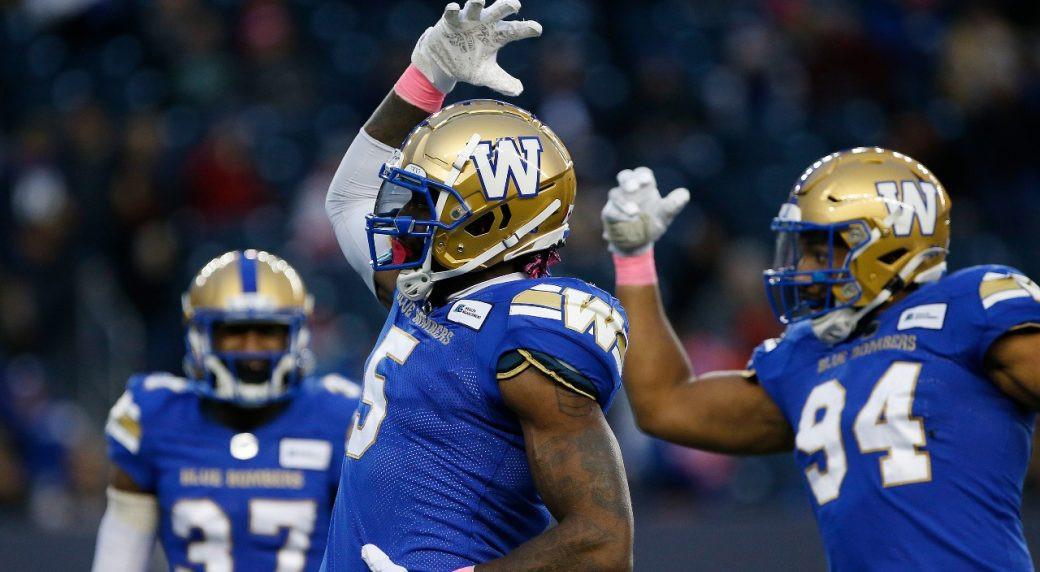 Blue Bombers Clinch Playoff Spot With Dominant Win Over Elks: Zach Collaros Throws for Six TDs