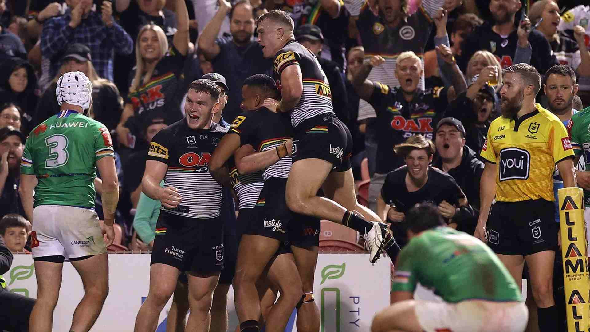 Canberra Raiders Pull Off Shocking Upset, Defeating Penrith Panthers in Thrilling NRL Match