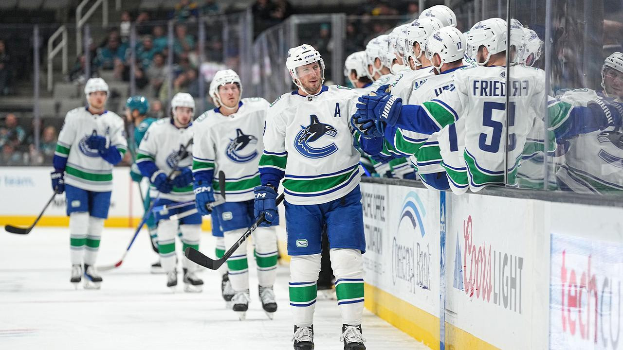 Canucks vs. Sharks: DeBrusk Scores First Goal as Canucks Snap Sharks' Winning Streak