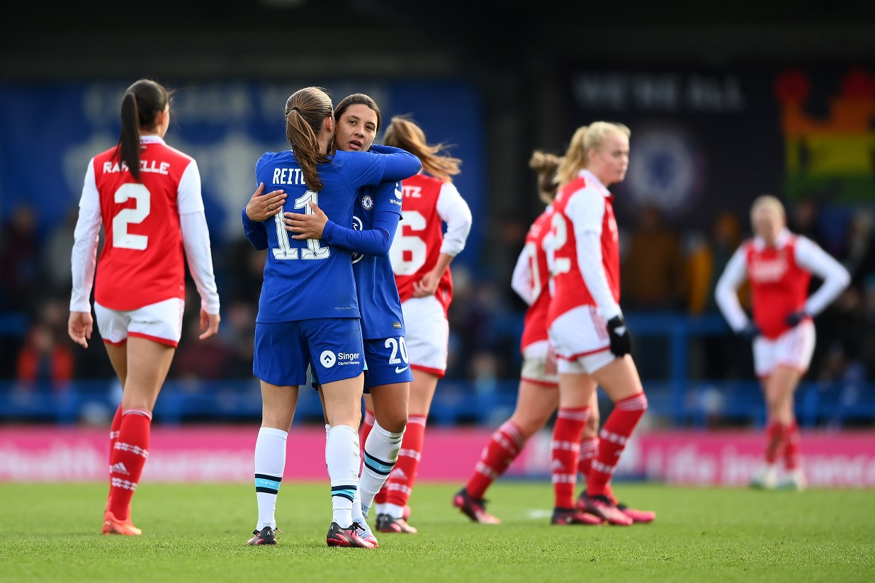 Chelsea Women Beat Arsenal to Go Top of WSL Table, Adding to Gunners' Miseries