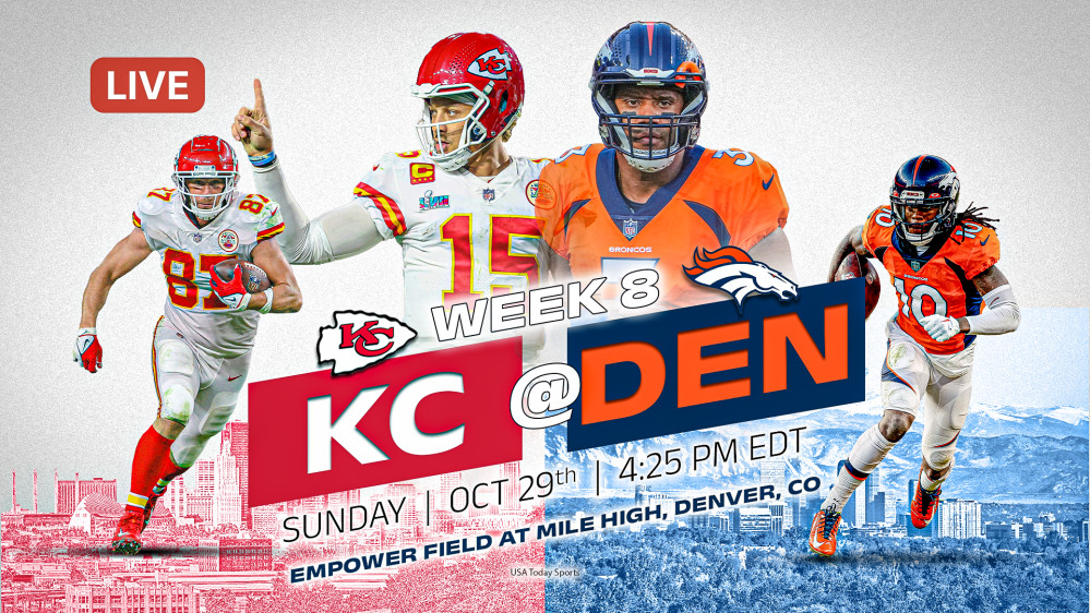 Chiefs vs. Broncos: How to Watch the Week 10 Showdown on TV and Streaming