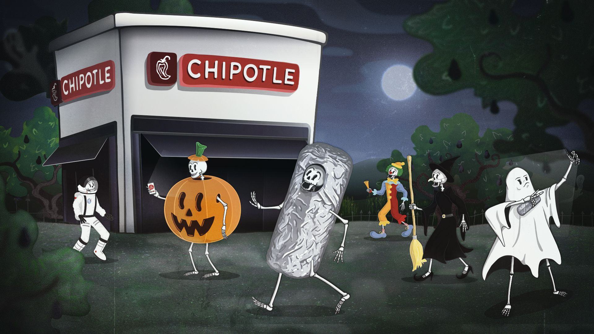 Chipotle's Boorito Deal 6 Entree for Costumed Rewards Members on