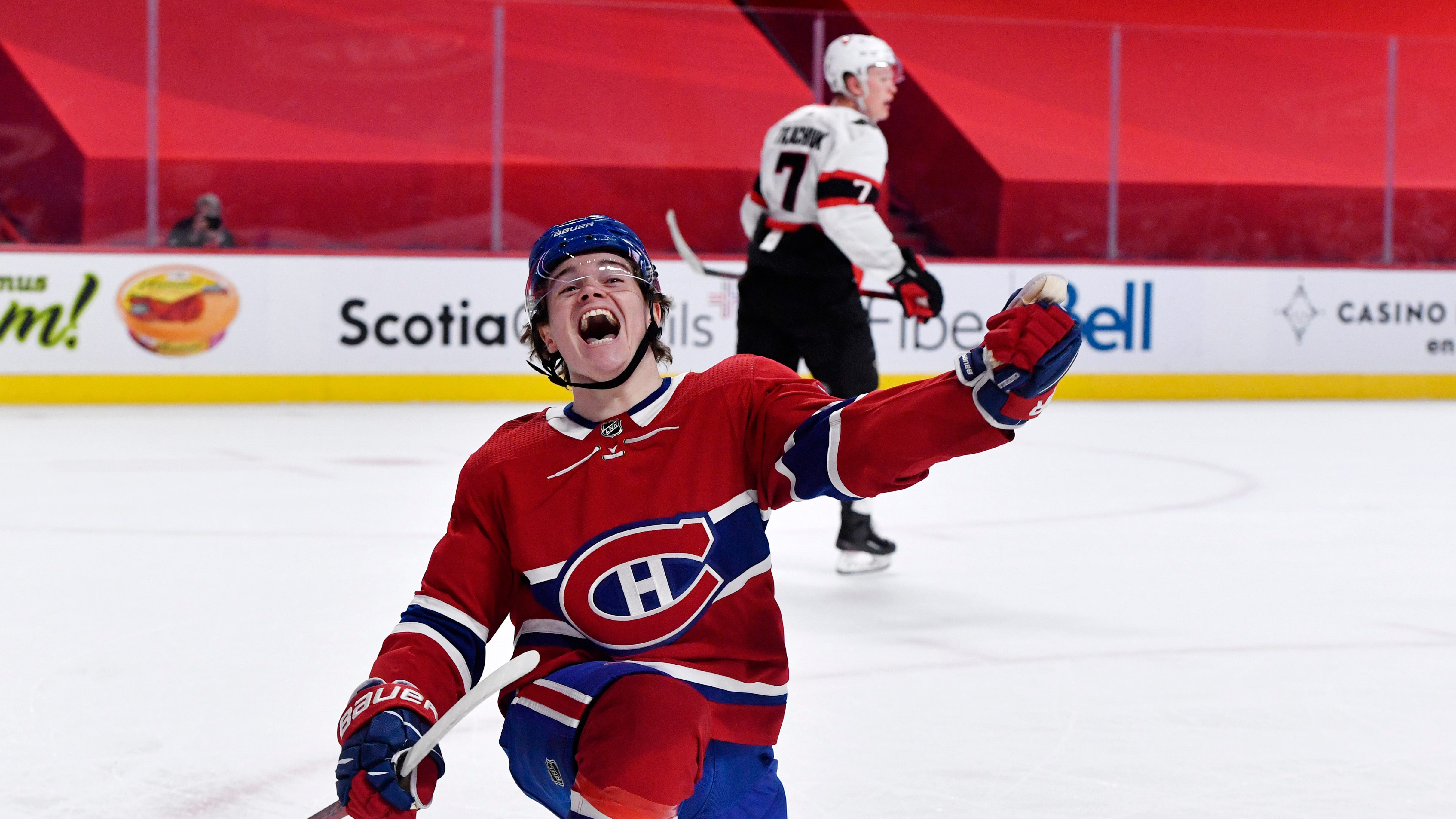 Cole Caufield Scores Twice, Leading Canadiens to 7-5 Win Over Sabres