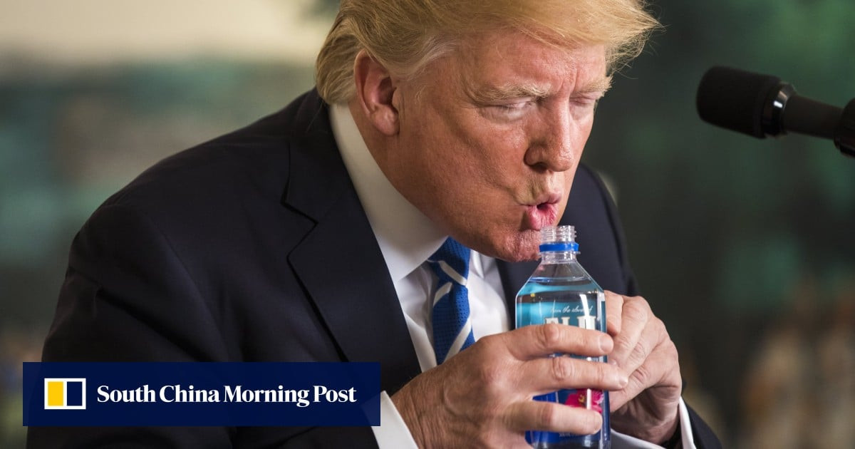 Did Trump Just Steal a Journalist's Water Bottle? The Internet Is Divided