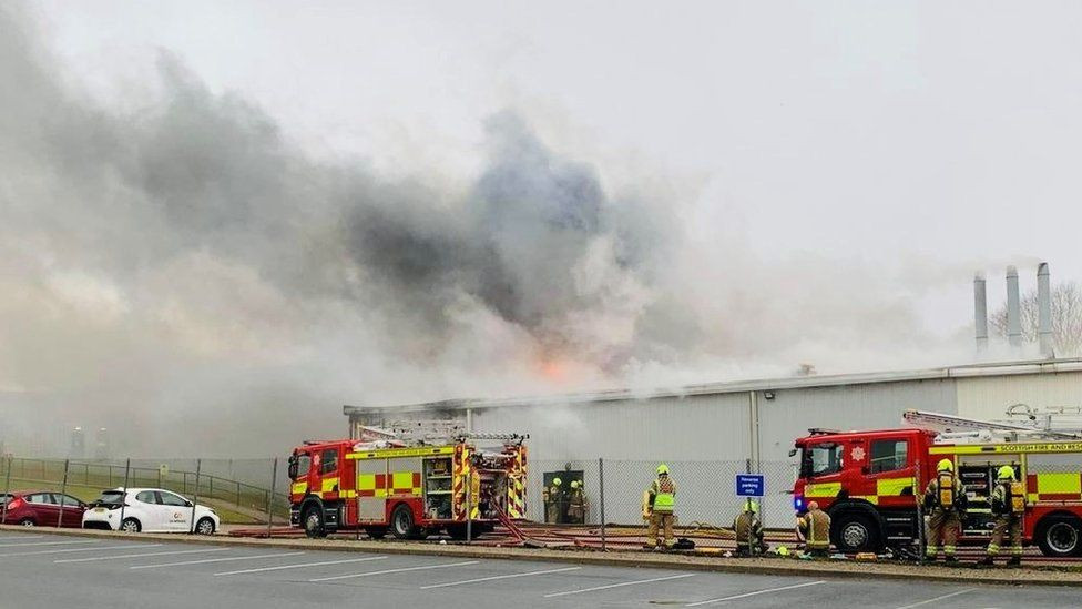 Firefighters Tackle Massive Blaze at Aberdeen Recycling Centre: Mattresses Ignite, Smoke Billows Across City