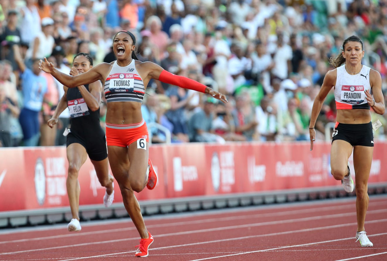 Gabby Thomas Wins Olympic Gold in Women's 200m, Proves She's a Superstar