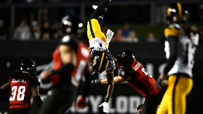 Hamilton Tiger-Cats Receiver Luther Hakunavanhu Suffers Scary Injury on First Play of Game