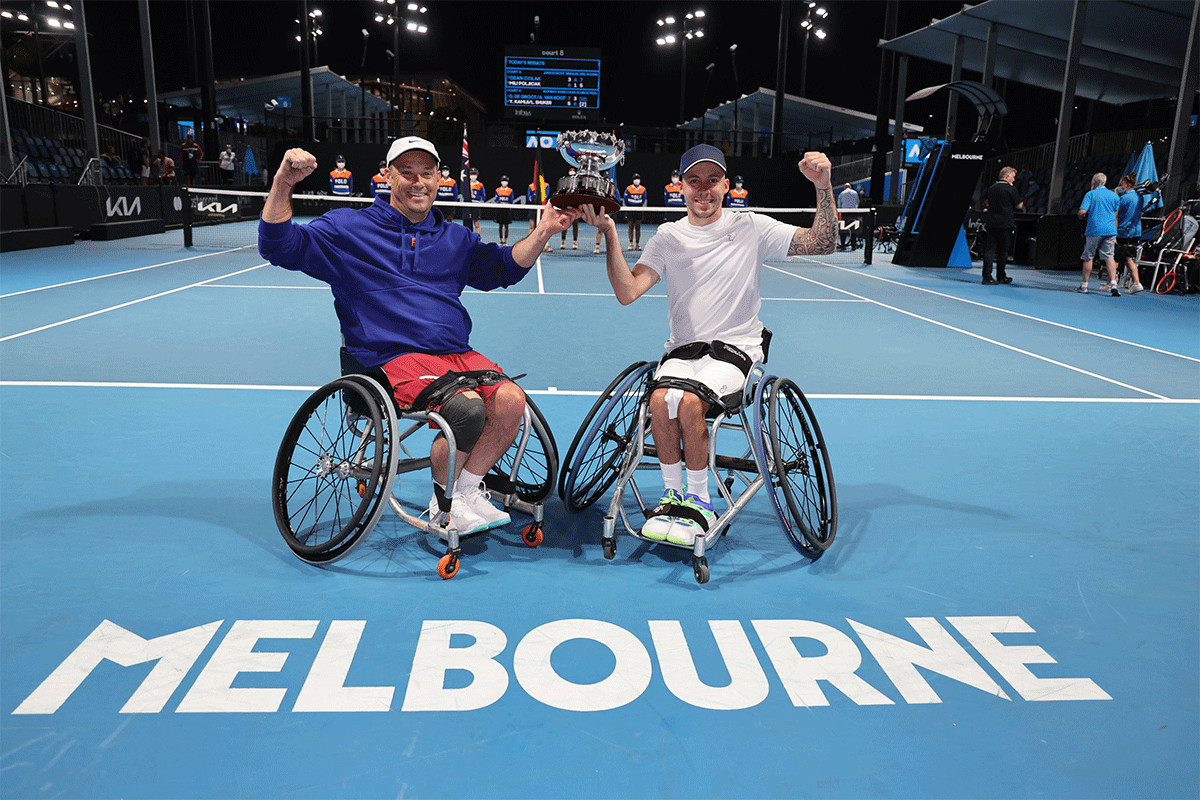 Hewett and Reid Keep Gold Medal Dreams Alive With Wheelchair Doubles Victory