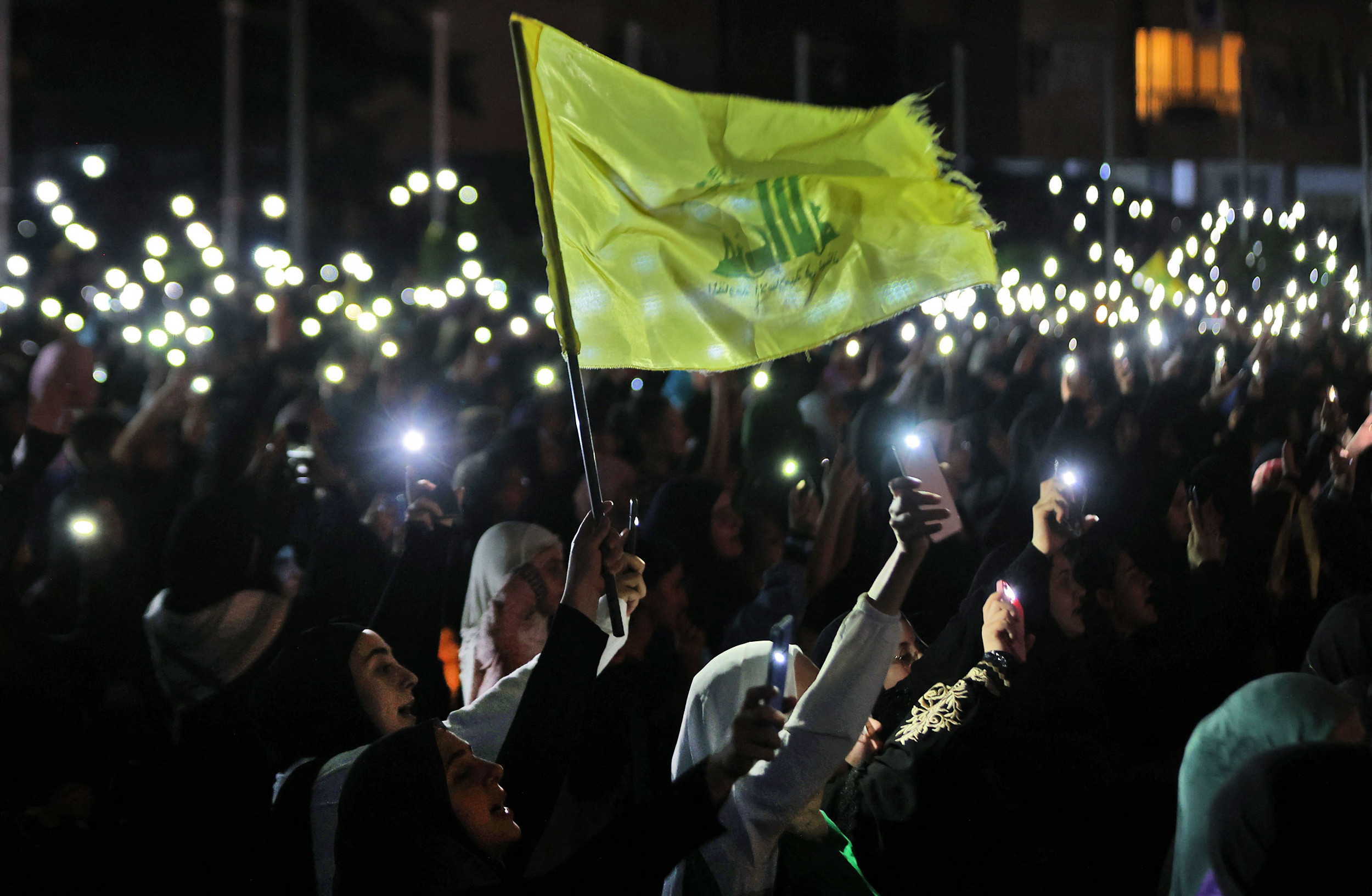 Hezbollah Flags at Protests Spark Visa Crackdown and a National Debate on Free Speech