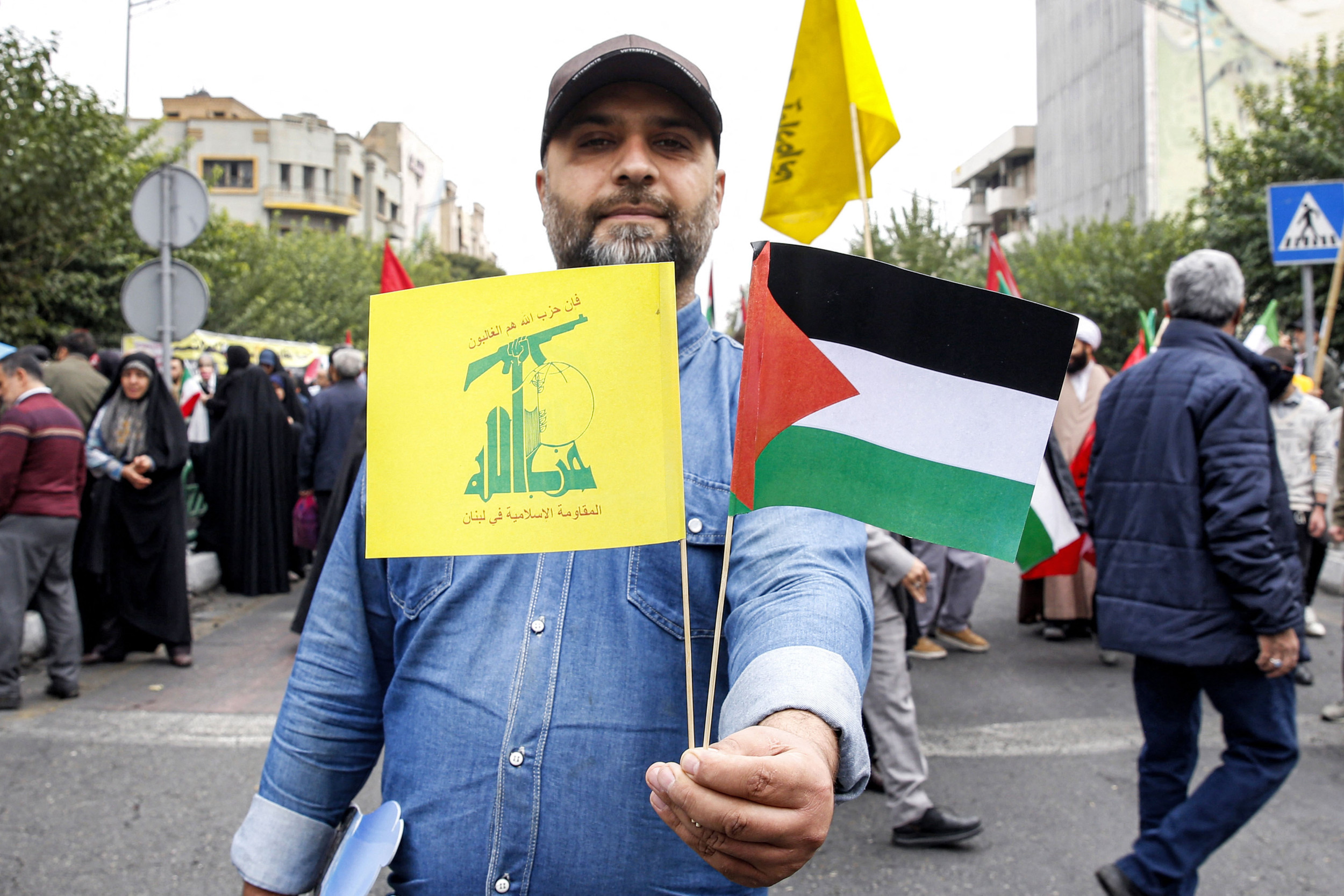 Hezbollah Flags at Protests Spark Visa Crackdown and a National Debate on Free Speech