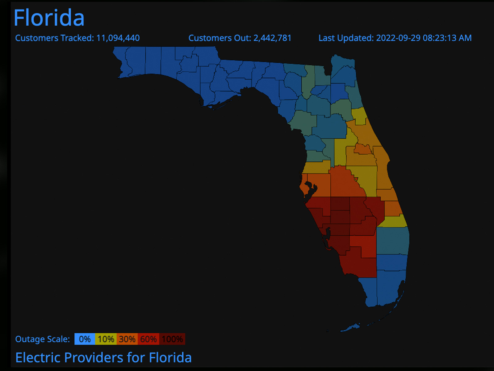 Hurricane Milton Leaves Millions in Florida Without Power: Outage Map Shows Real-Time Updates