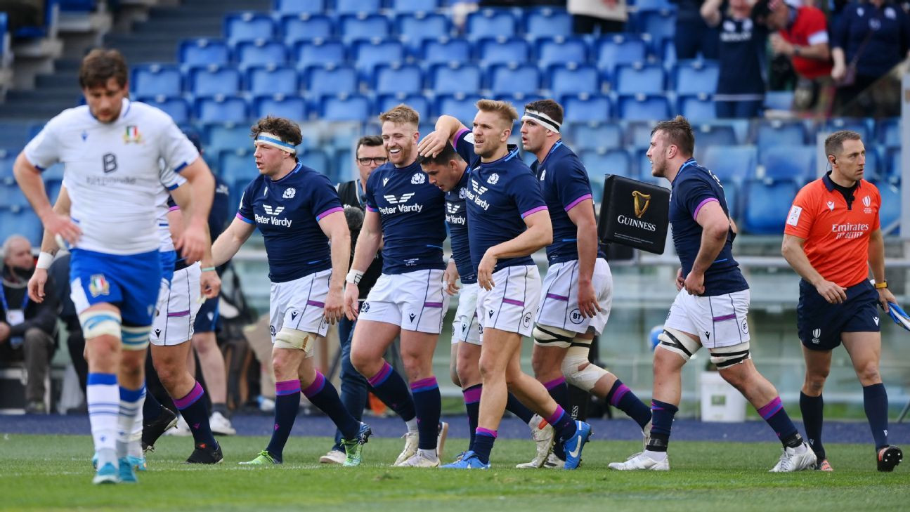 Huw Jones' Hat-Trick Leads Scotland to Bonus-Point Victory Over Italy in Thrilling Six Nations Opener!