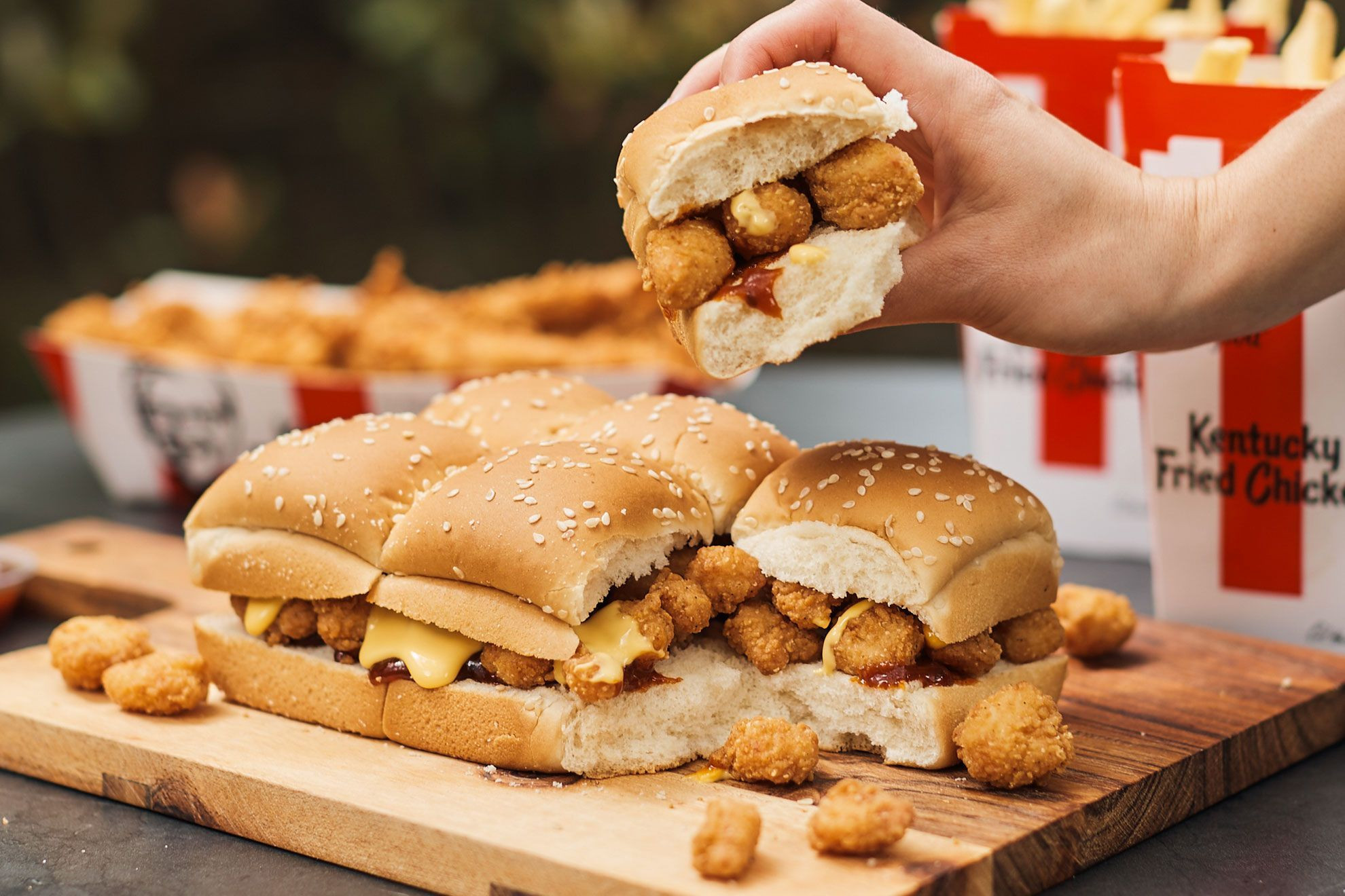 KFC Australia Brings Back Beloved Popcorn Chicken Slab for a Limited Time