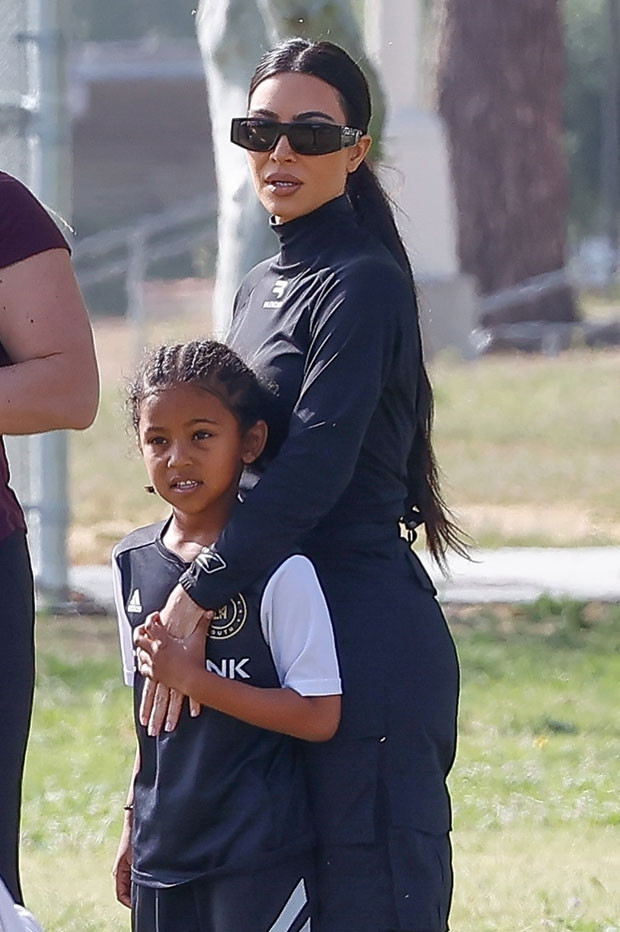 Kim Kardashian Becomes a 'Lunatic Soccer Mom' at Real Madrid Game With Son Saint