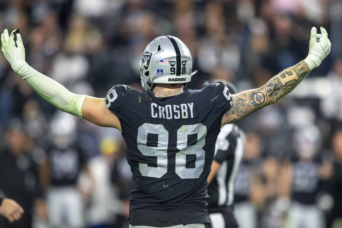 Las Vegas Raiders' Maxx Crosby Out For Season: Ankle Surgery Ends Stellar Year