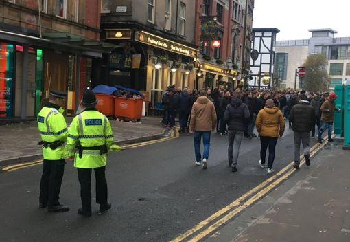 Massive Feyenoord Fan March to Etihad Stadium Causes City Center Gridlock!