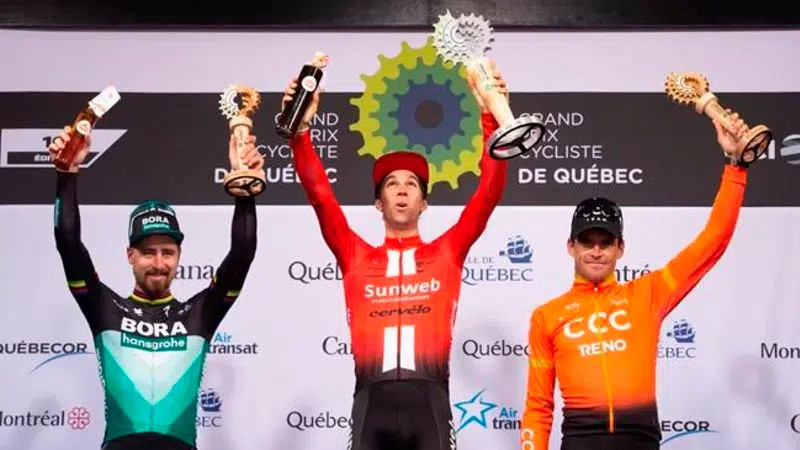 Michael Matthews Wins Third Grand Prix Cycliste de Québec in a Row, Paying Tribute to His Late Grandmother