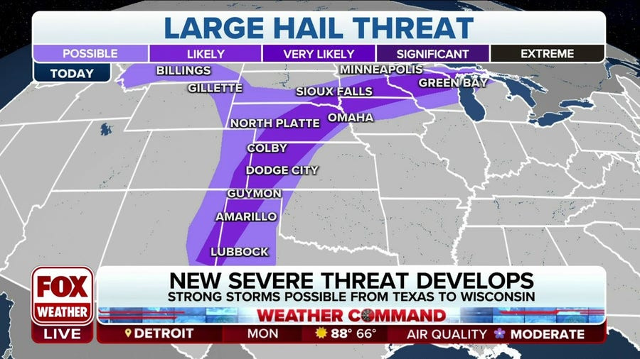 Midwest Faces Threat of Powerful Storms: Damaging Winds and Hail Expected