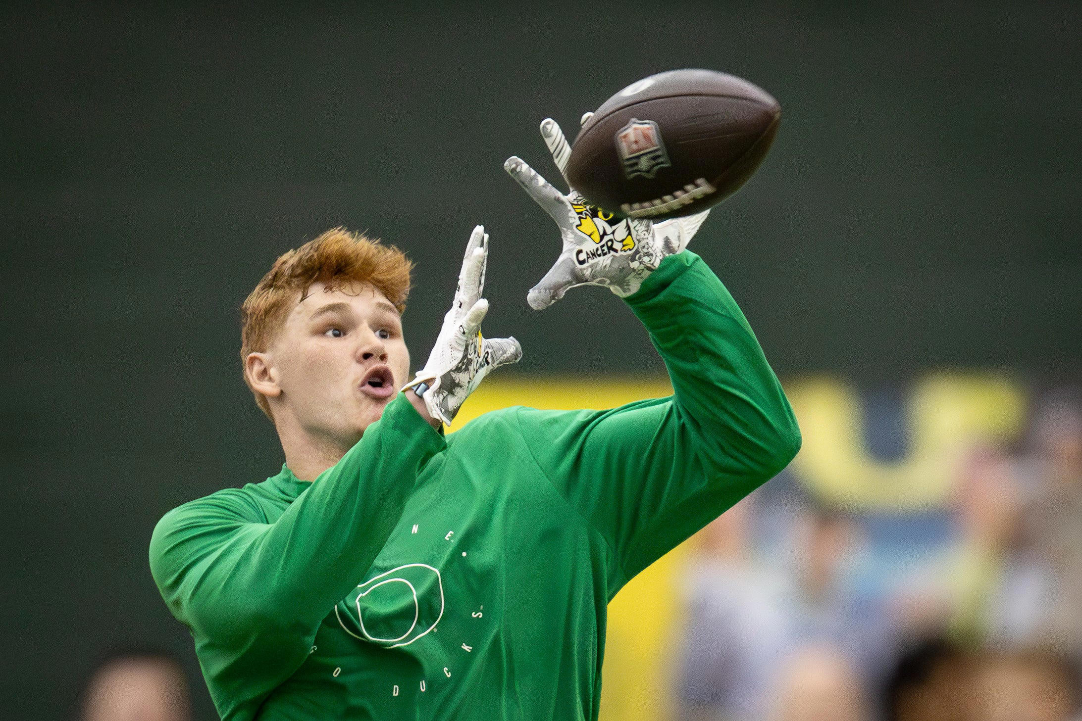 Oregon Ducks' Tight End Terrance Ferguson's Chemistry With Dillon Gabriel Is a Sight to Behold