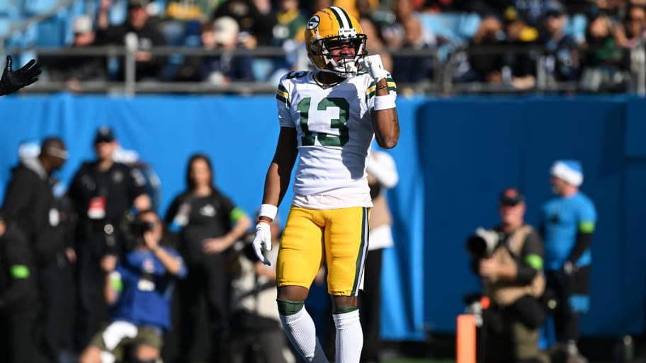 Packers WR Dontayvion Wicks Exits Game With Shoulder Injury, Ruled Out