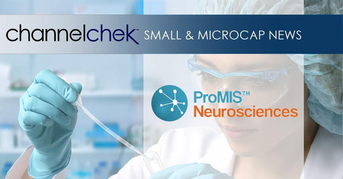 ProMIS Neurosciences to Showcase PMN310 at International Conference on Cognitive & Behavioral Neurosciences