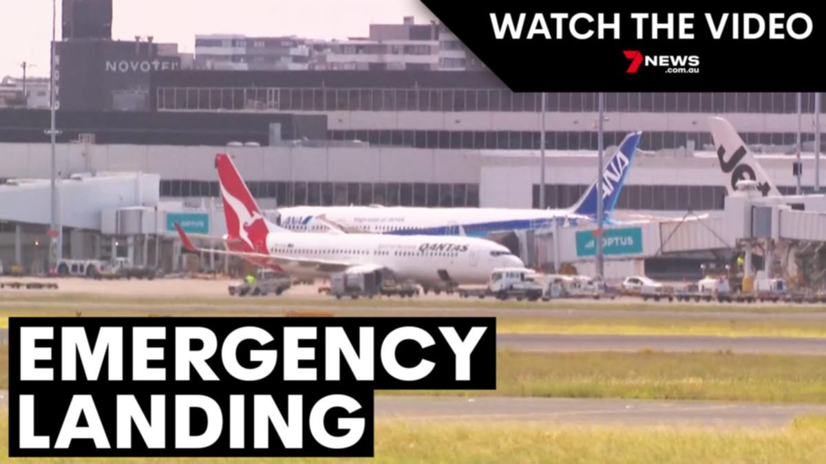 Qantas Flight Makes Emergency Landing After Engine Failure Sparks Grass Fire at Sydney Airport