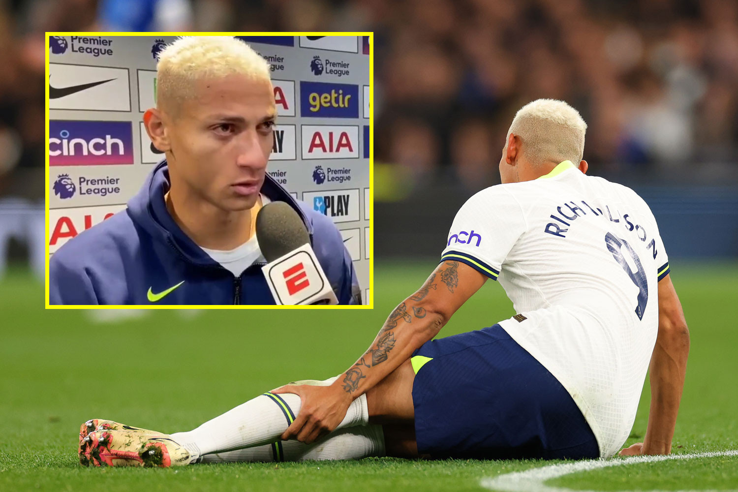 Richarlison Injury Blow for Tottenham, Romero Could Miss Weekend Clash