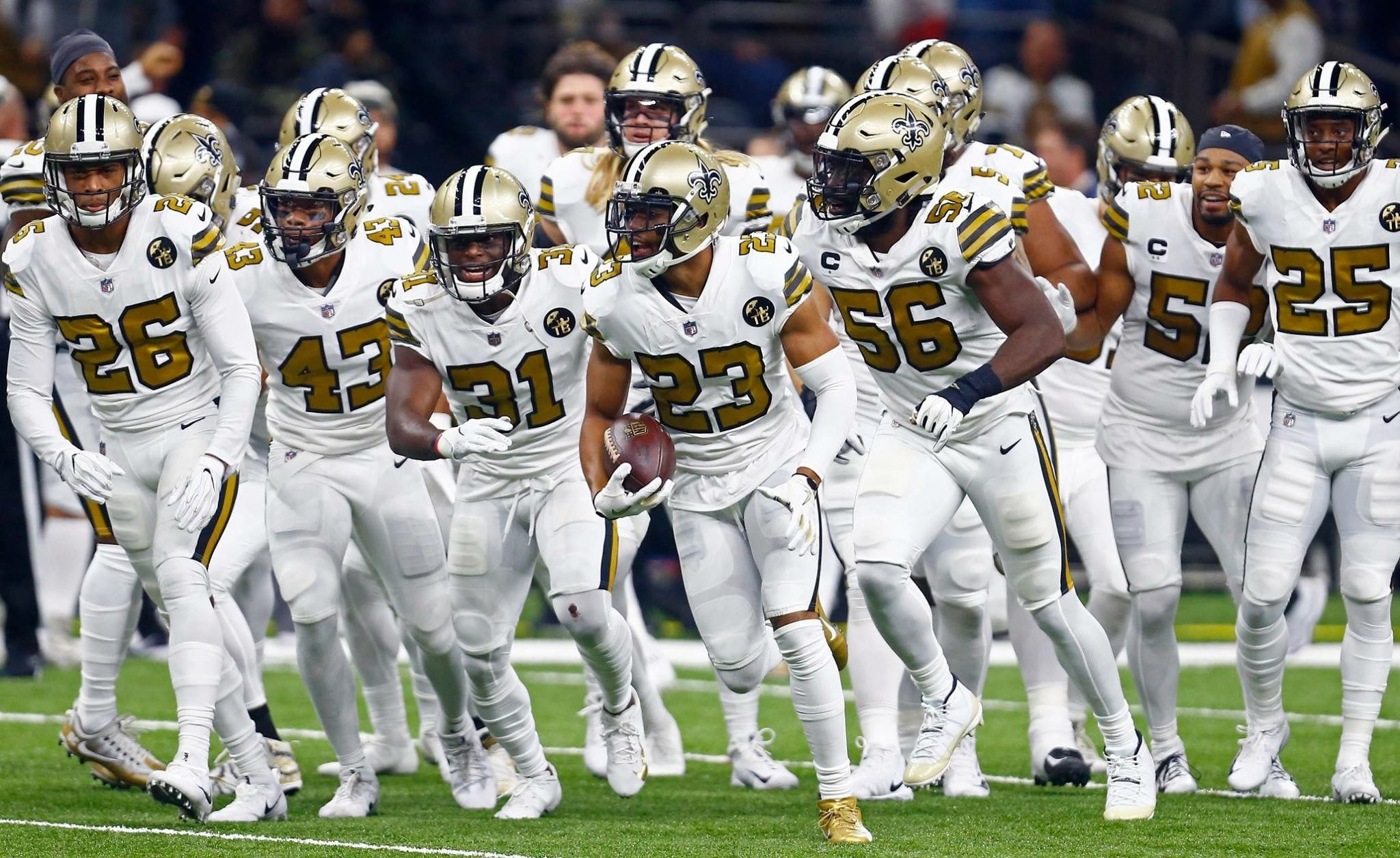 Saints to Wear 'Color Rush' Uniforms with Black Helmets on Monday Night Football: Will it be a Curse or a Blessing?