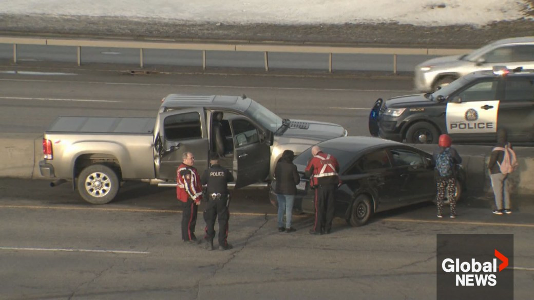 Serious Injuries Reported in Multi-Vehicle Crash on Deerfoot Trail in Calgary