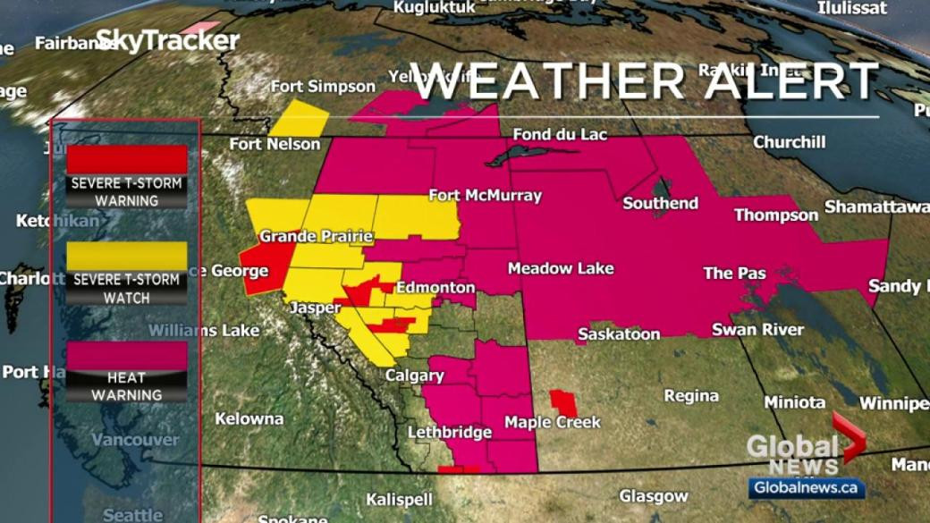 Severe Thunderstorm Watch Issued for Calgary: Potential for Strong Winds and Large Hail