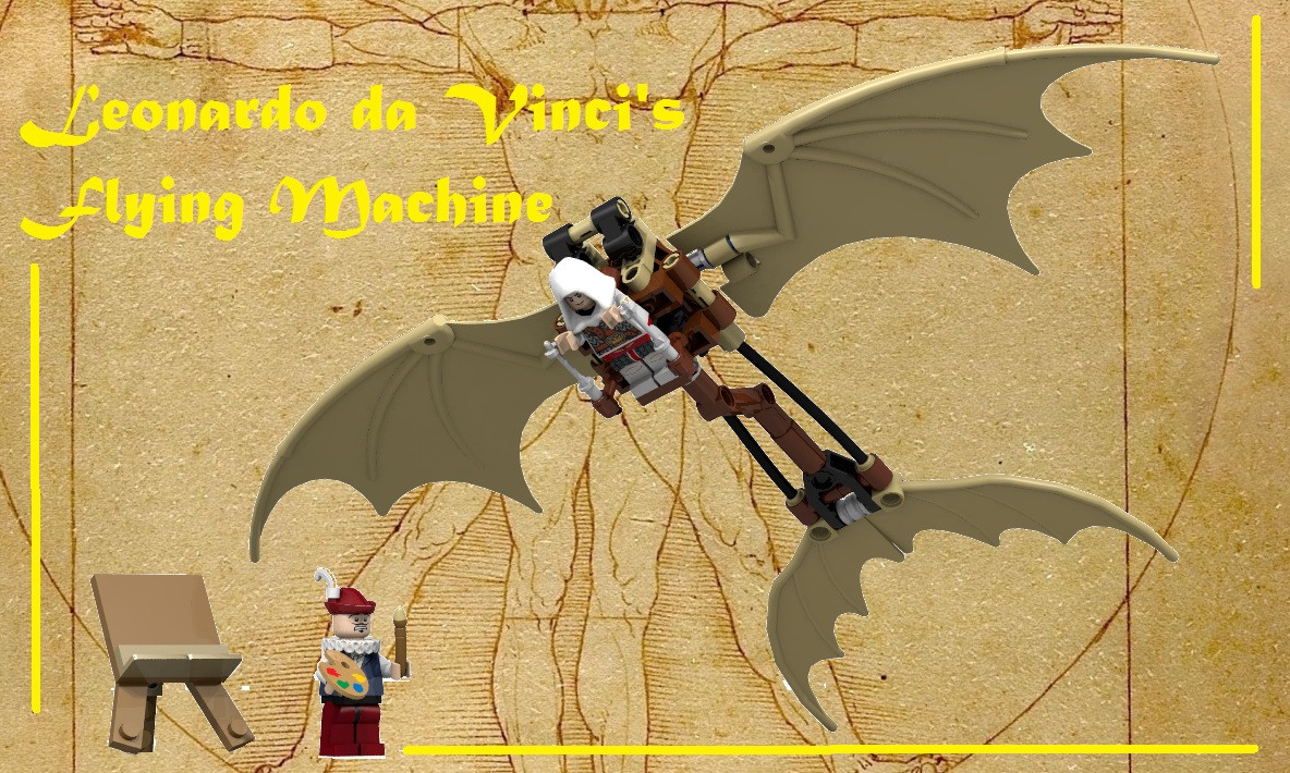 Take Flight with LEGO's Da Vinci Flying Machine: A 493-Piece Masterpiece!