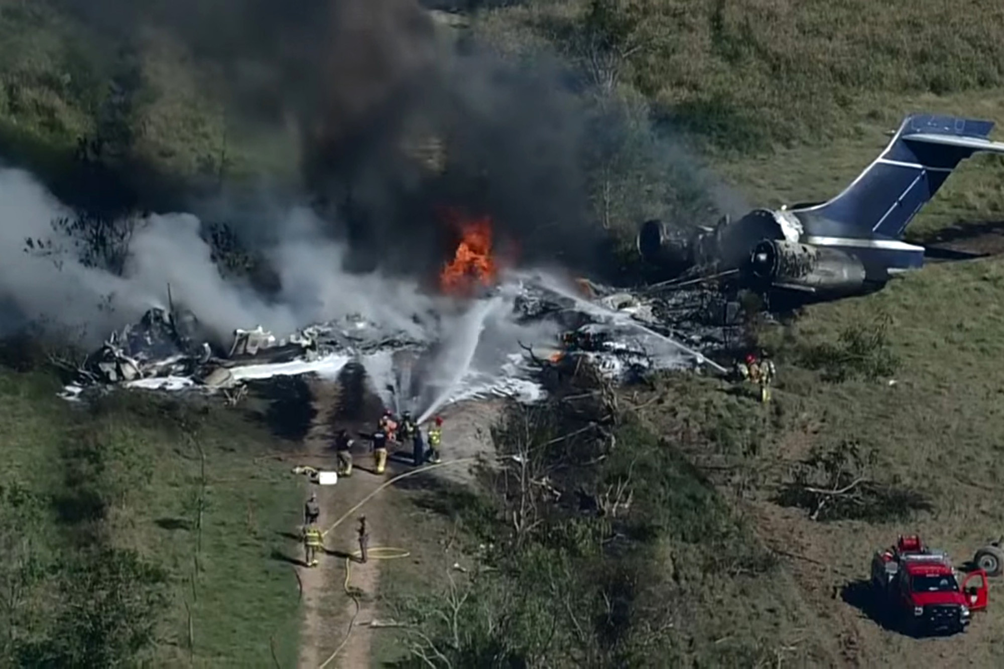 Texas Highway Plane Crash: Pilot Ran Out of Fuel, Sending Four to Hospital