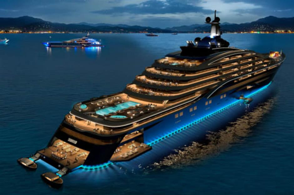 The World's Most Expensive Yacht: A £4 Billion Floating Palace With Dinosaur Bones and More Gold Than You Can Imagine