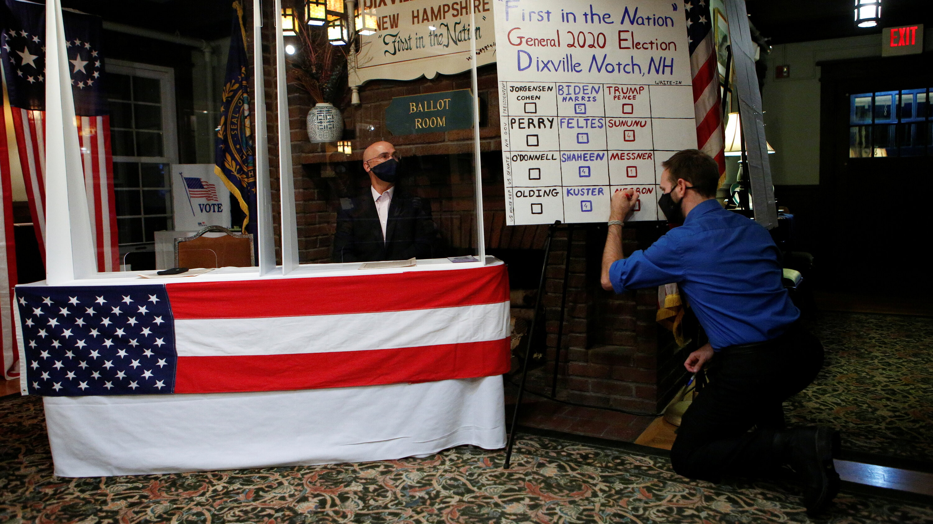 Trump and Harris Tie in First Election Day Vote in Dixville Notch, New Hampshire