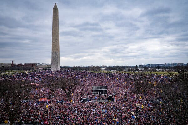 Trump Calls Harris 'Not Smart Enough' for a News Conference, Boasts About His Jan. 6 Crowd Size