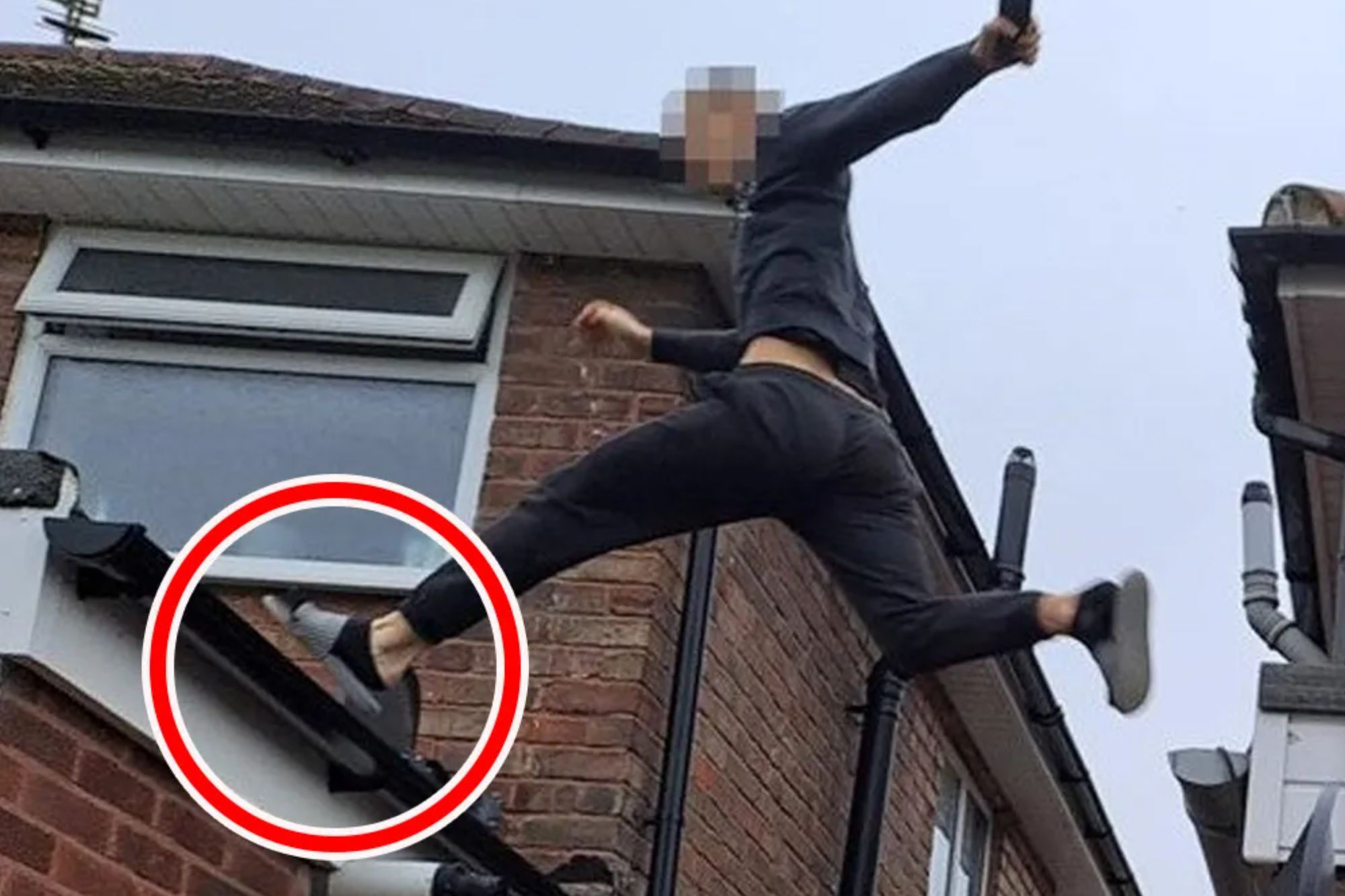 Underwear Escape! Drug Dealer's Desperate Chainsaw Raid Dash Caught on Camera