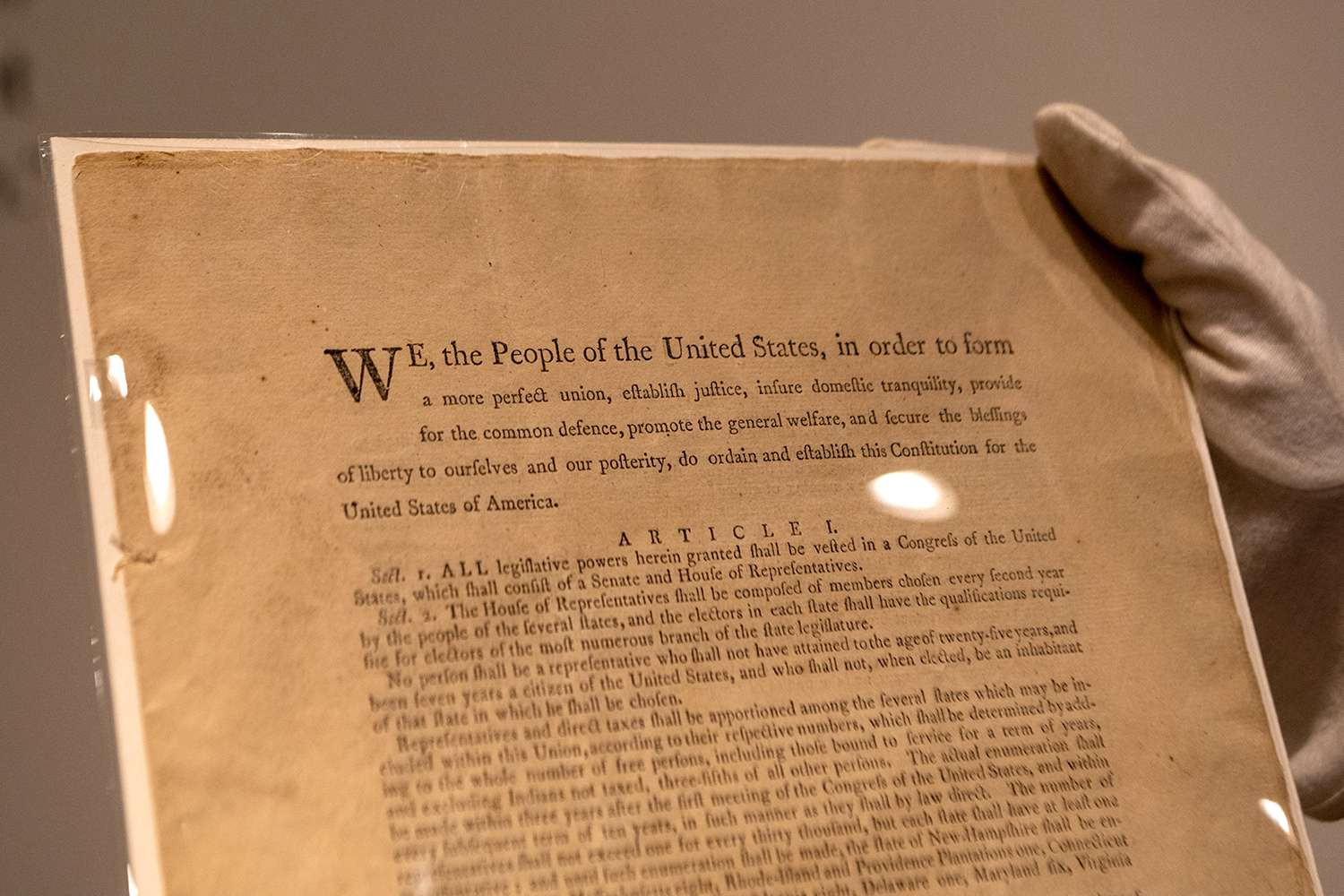 US Constitution Found in Filing Cabinet Sells for $9 Million at Auction