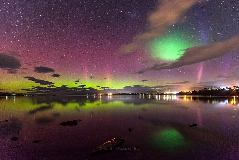 Witness the Cosmic Dance: Stunning Aurora Australis Lights Up Australian Skies