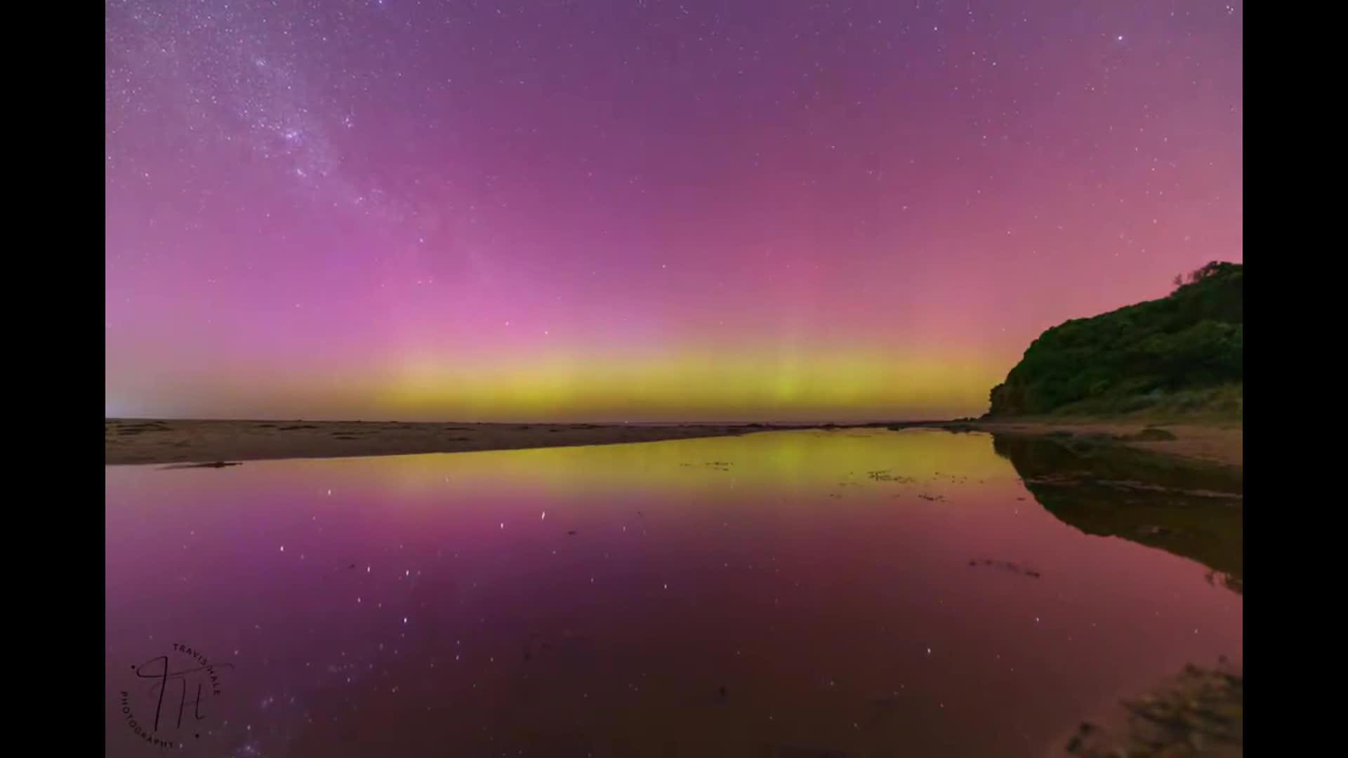 Witness the Cosmic Dance: Stunning Aurora Australis Lights Up Australian Skies