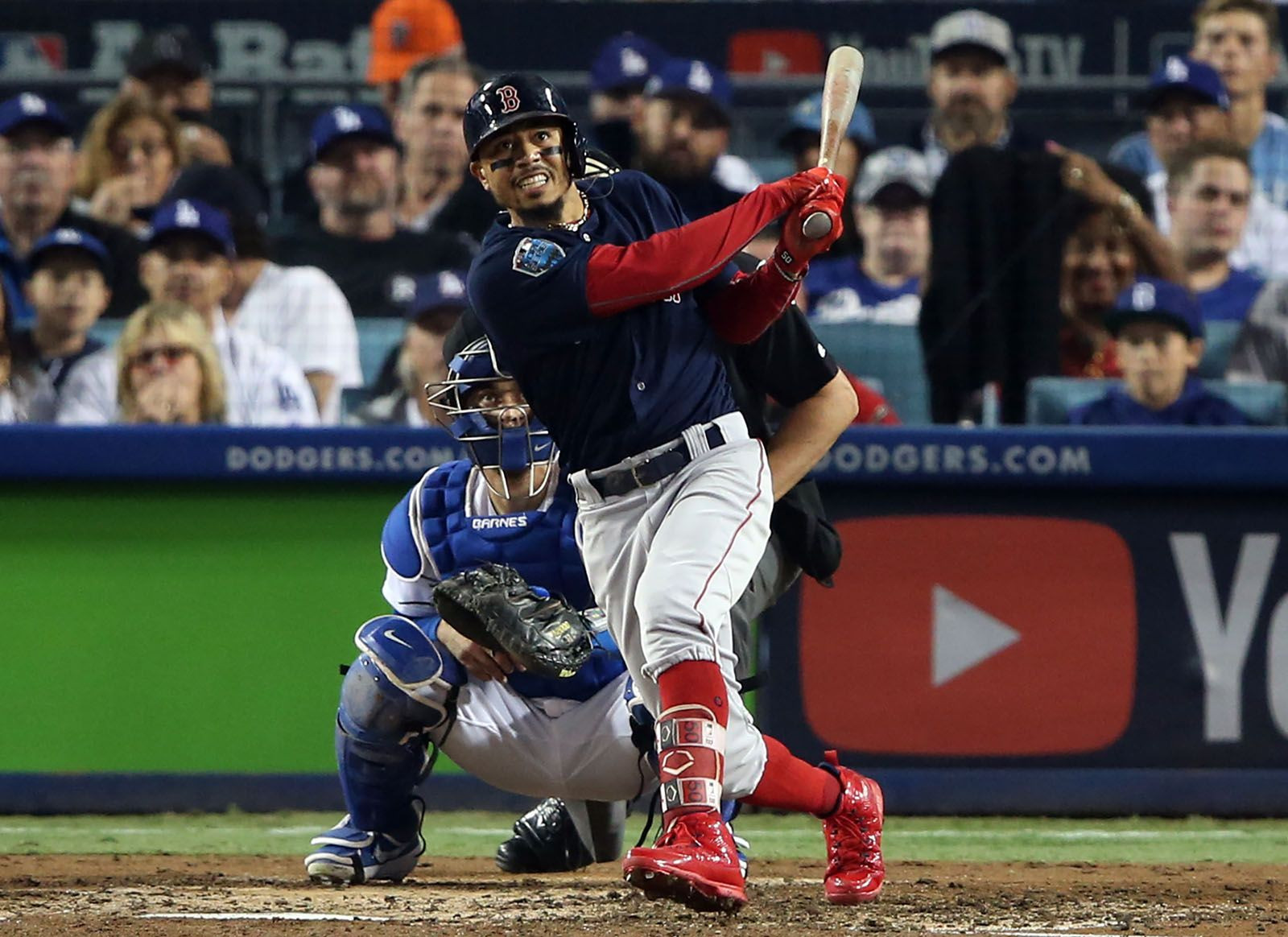 Yankees Fans Banned From Game 5 After Ripping Ball From Mookie Betts' Glove in World Series